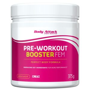 Body Attack Pre-Workout Booster FEM, Lemon (375 g) 1/1