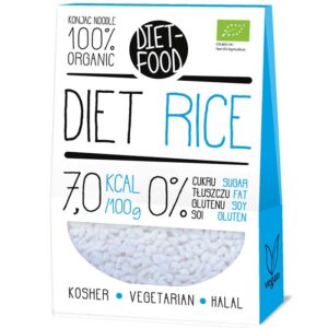 Diet Food Bio Organic Konjac Pasta Shirataki mahe nuudlid, Rice (300 g) 1/1