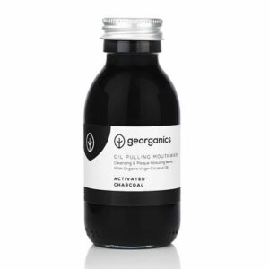 Georganics orgaaniline suuloputusvahend "Oil Pulling" kookosõli baasil, Valgendava aktiivsöega (100 ml) 1/1