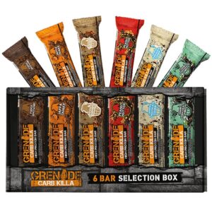 Grenade Carb Killa Bar Selection Box valgubatoonide komplekt (6 x 60 g) 1/1